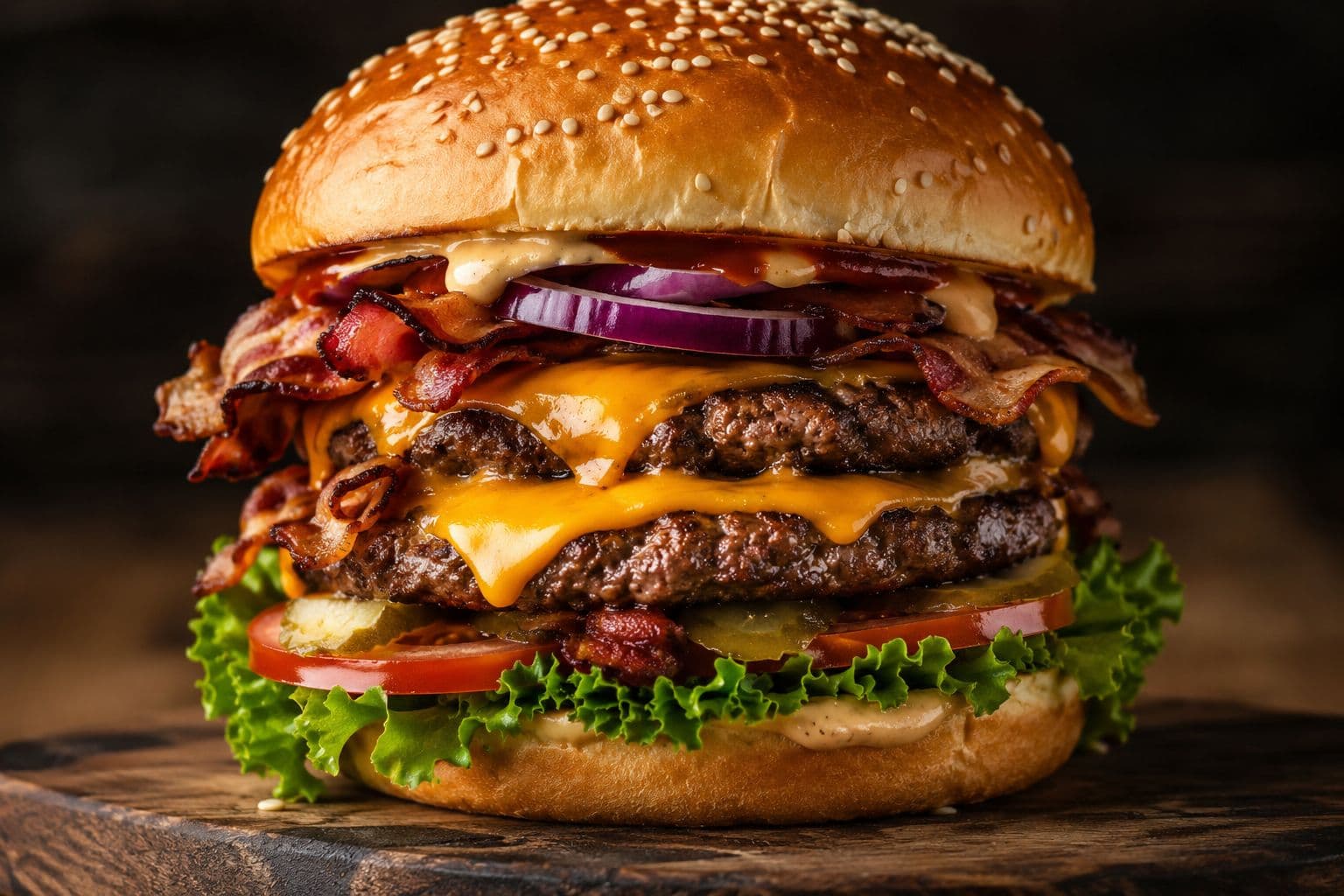 Dubbel hamburgare