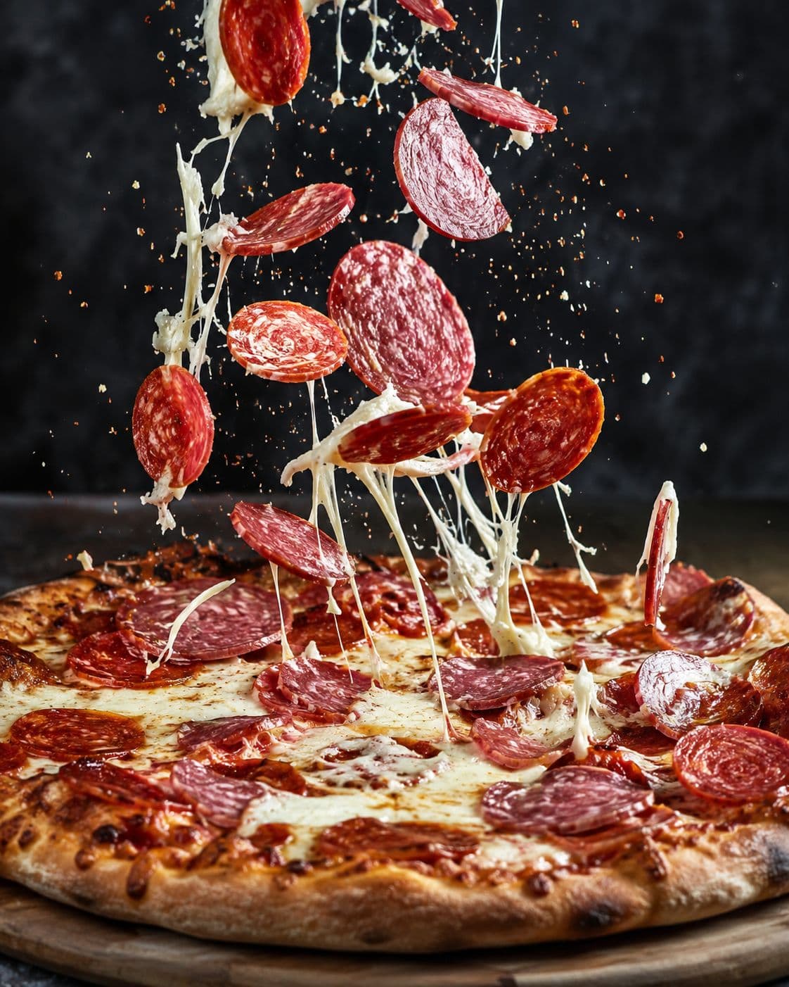 Flygande Peperoni pizza